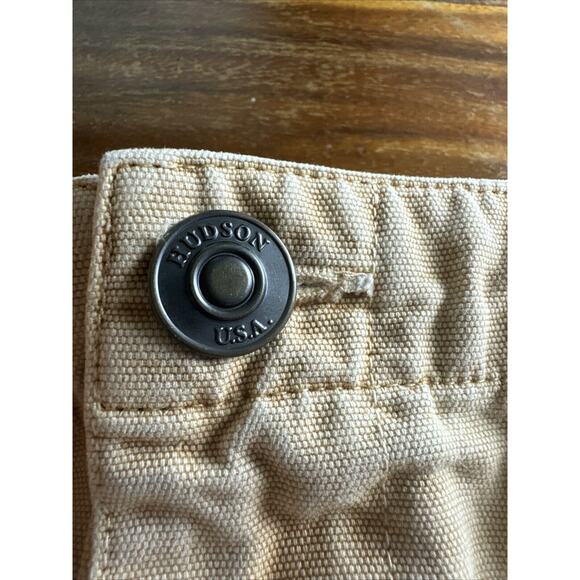 Hudson Hunter Cargo Sand Tan Mini Skirt Moli Ruffle Pocket, Size 25 - Picture 4 of 12